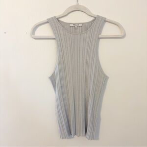 Madewell Light Gray Ribbed Tank Top